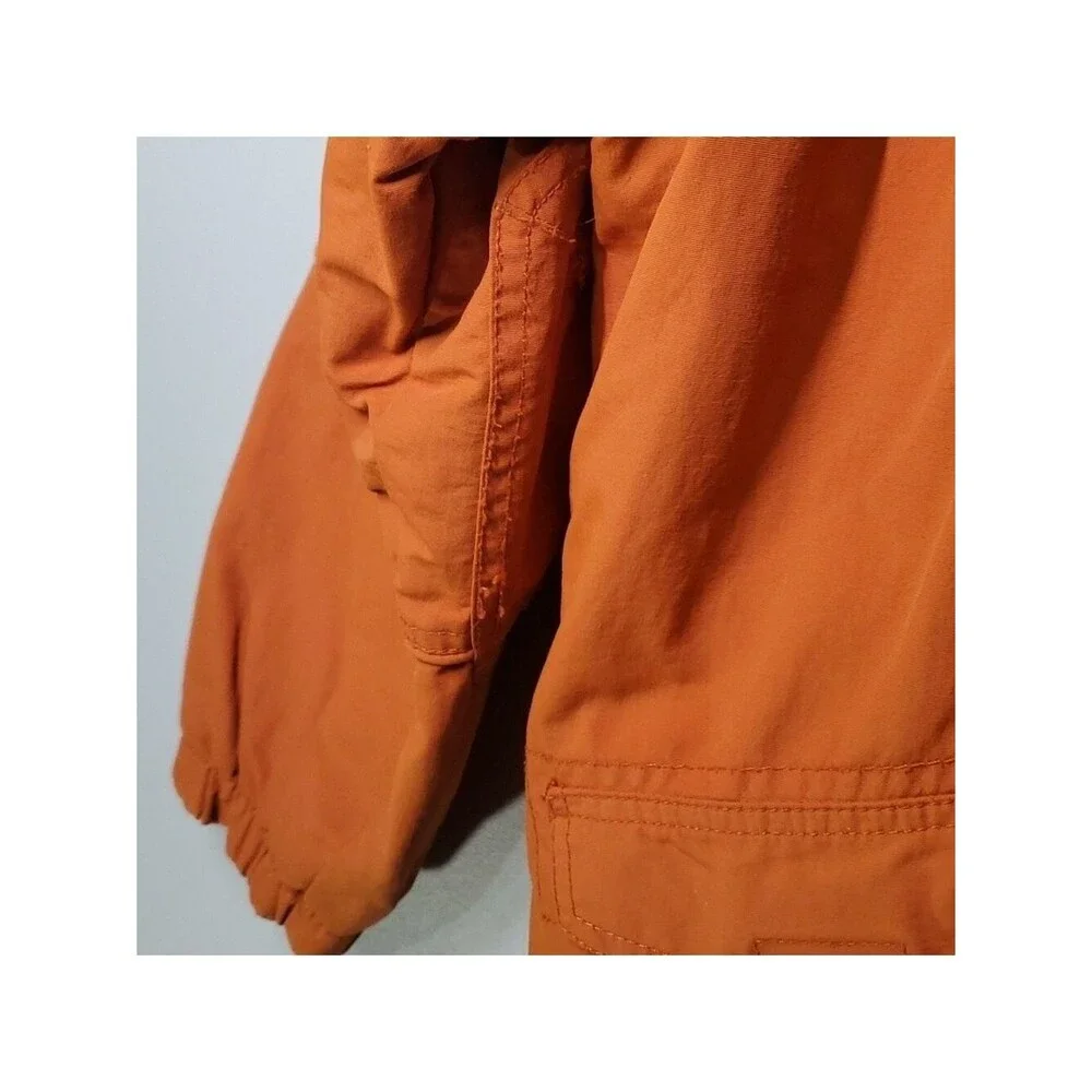 Gap jacket boys size large size 10 orange grey green blue zippered pockets